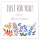 Watercolor Botanical Square Gift Stickers Image 3 of 3